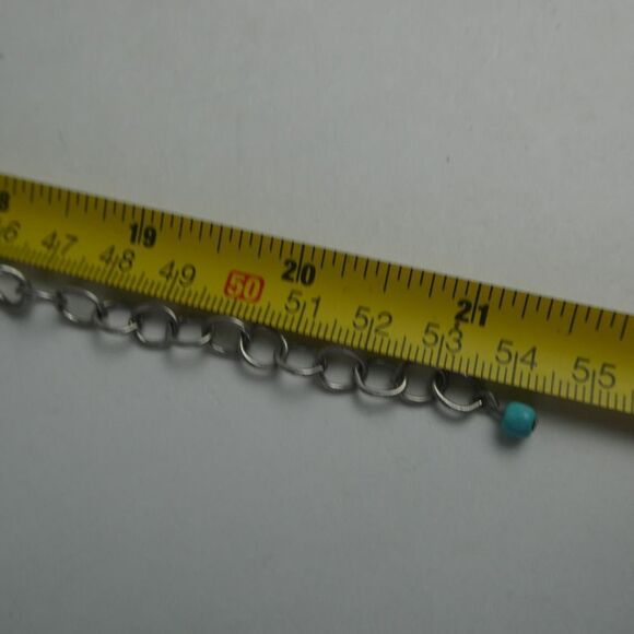 Silver Tone Multi Strand Bib Statement Necklace Beaded Colorful Boho Funky Fun - Picture 7 of 7